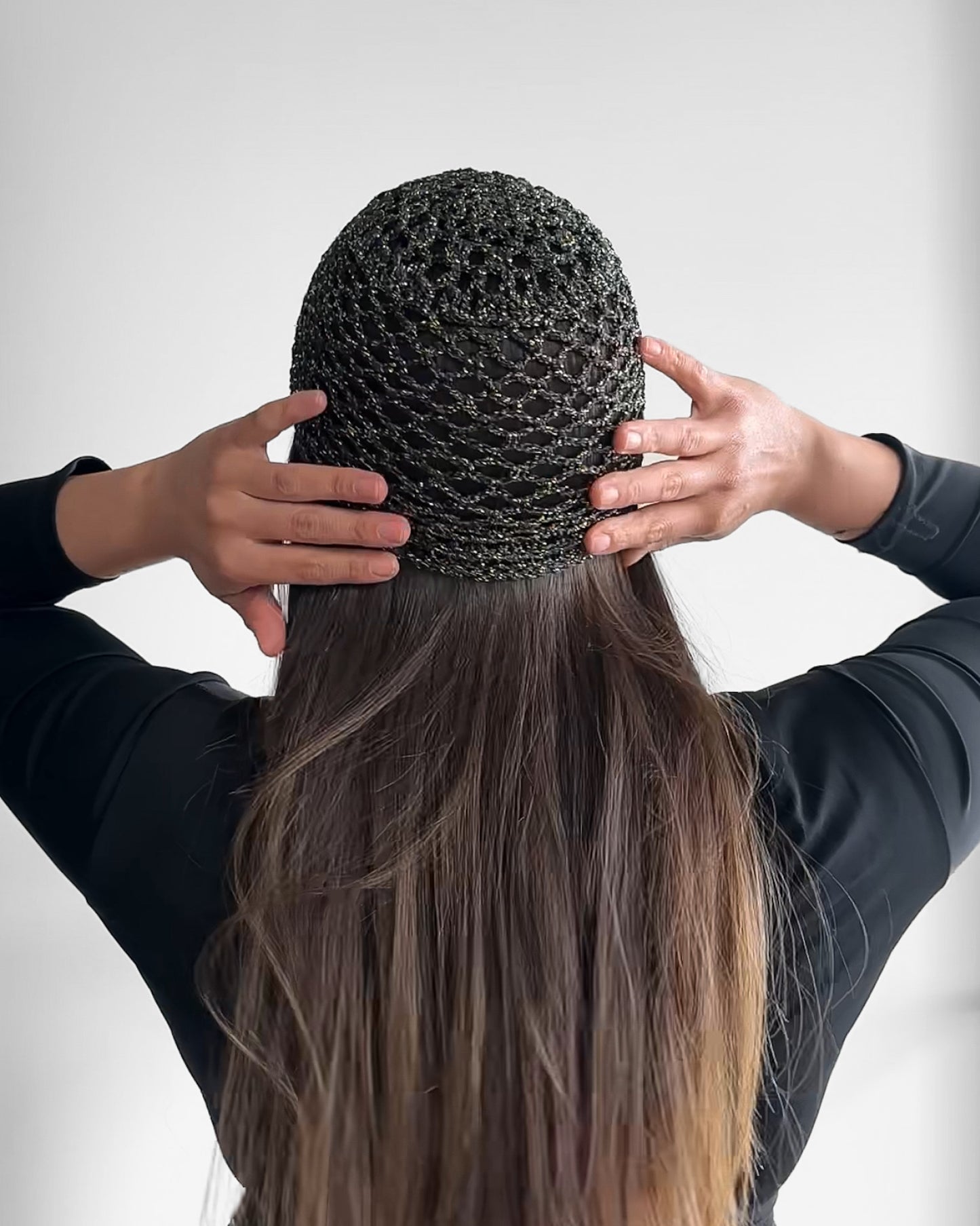 Mesh Hat Negro Brillante
