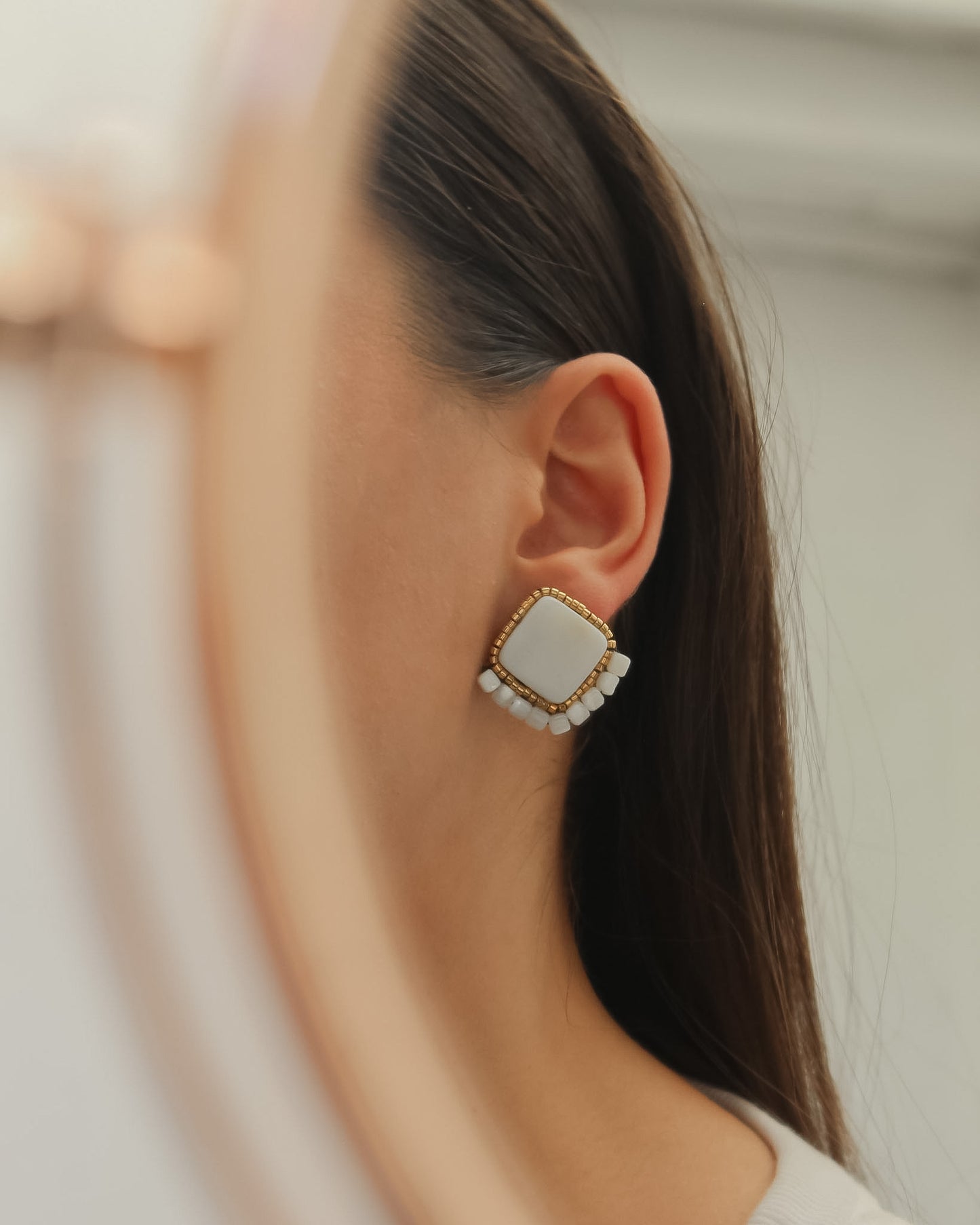 Aros Amalia Blanco