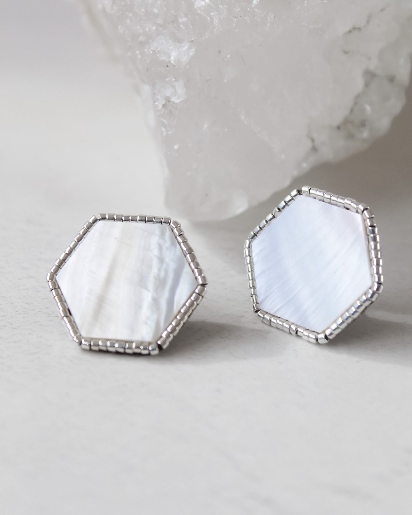 Aros Nácar Hexagonal