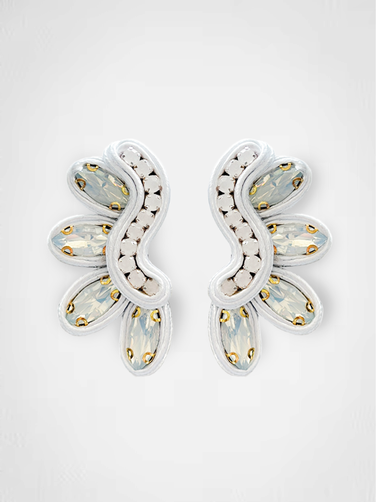 Aros Sagitta Blanco Tornasol