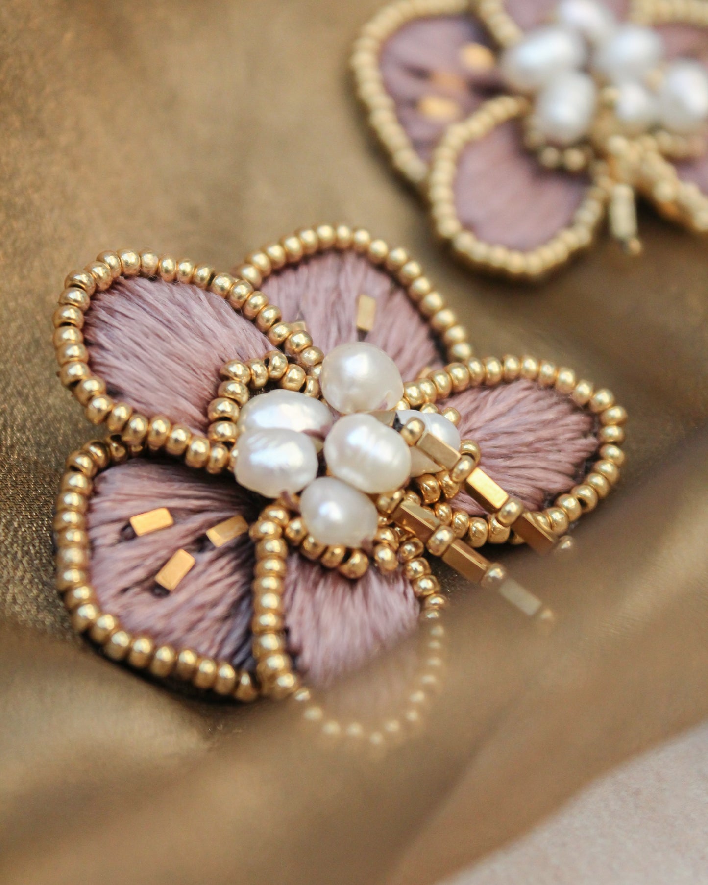 Aros Orquídea Palo Rosa