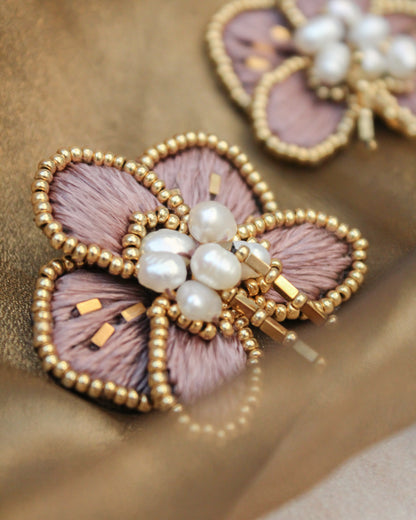 Aros Orquídea Palo Rosa