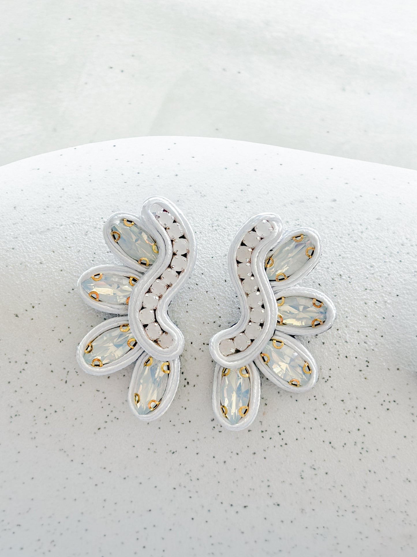 Aros Sagitta Blanco Tornasol