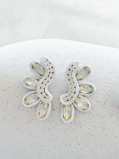 Aros Sagitta Blanco Tornasol