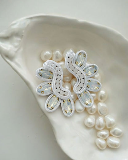 Aros Sagitta Blanco Tornasol