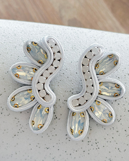 Aros Sagitta Blanco Tornasol