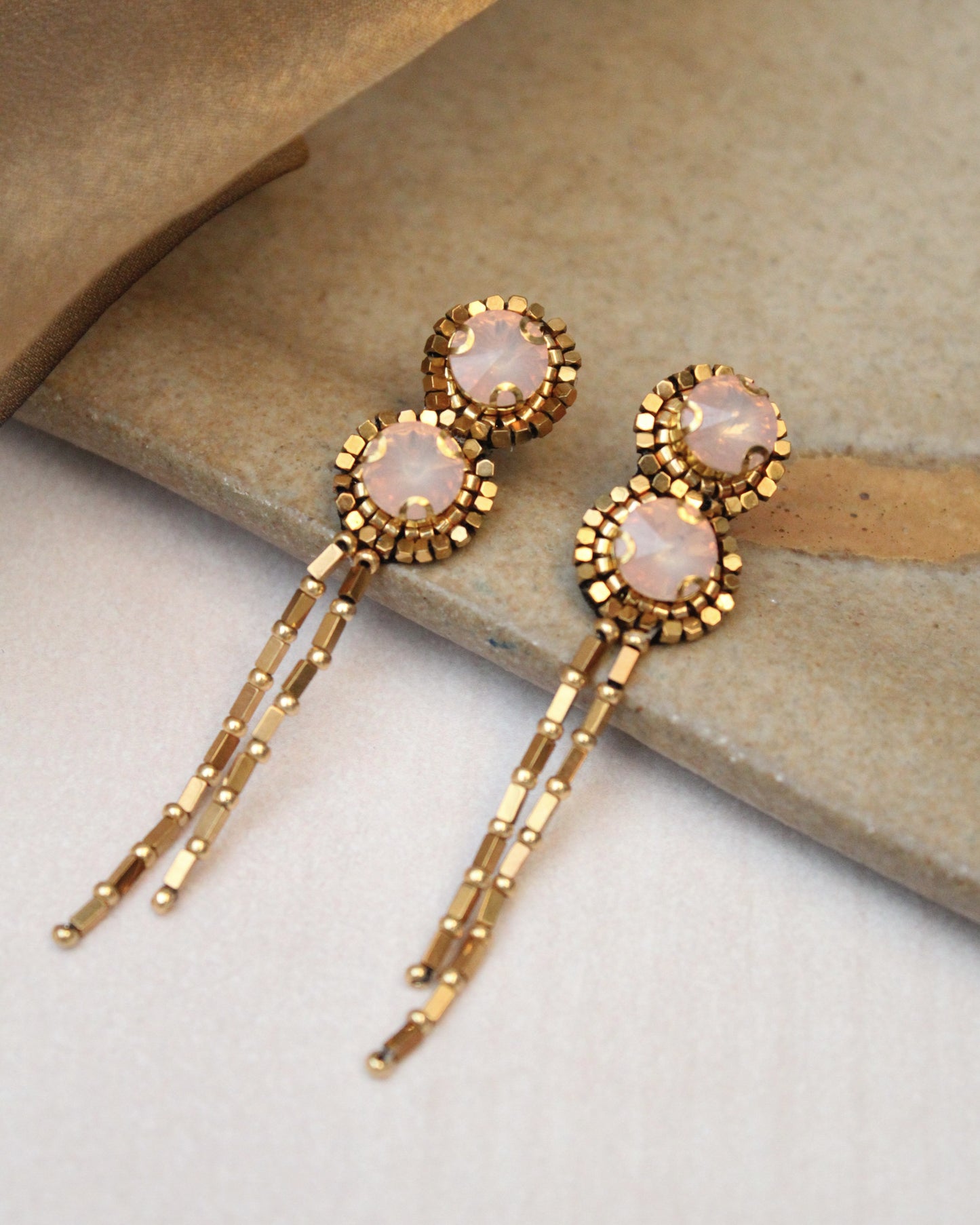 Aros colgantes Rosa
