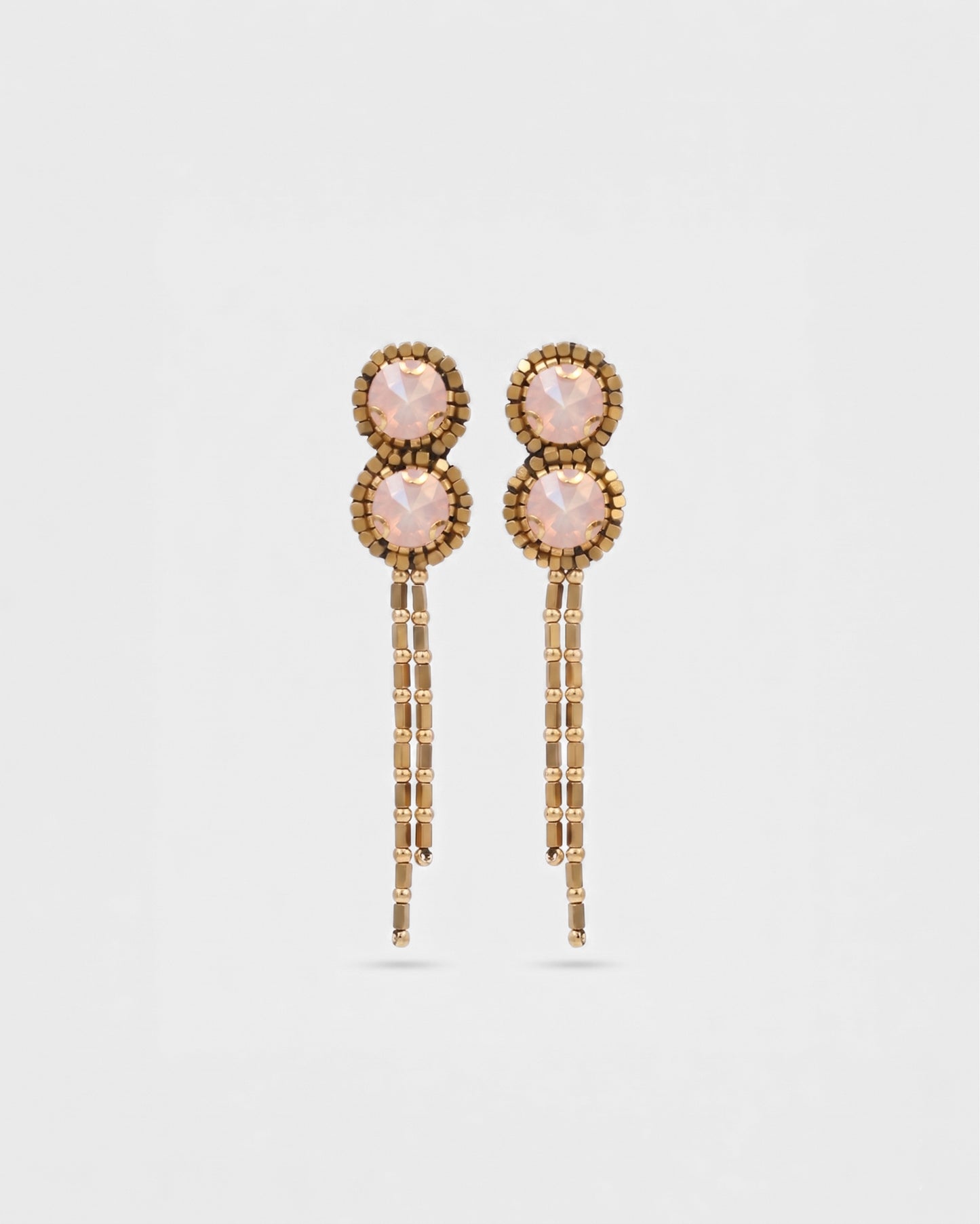 Aros colgantes Rosa