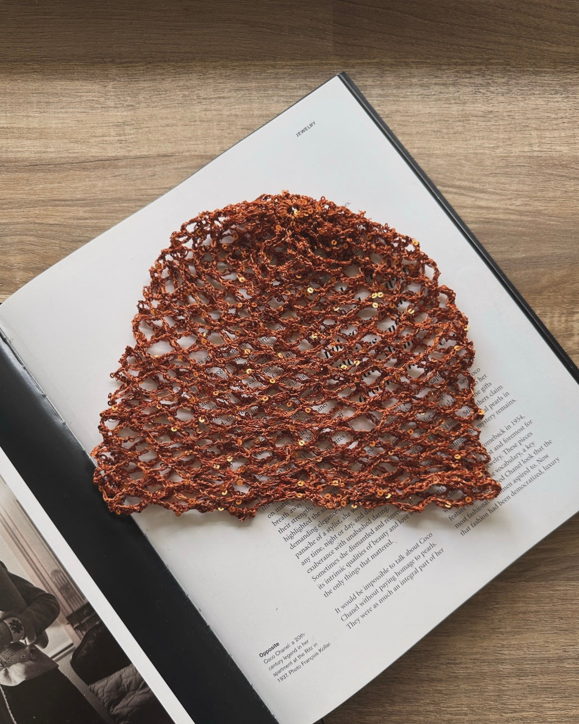 Mesh Hat Naranjo con Lentejuelas