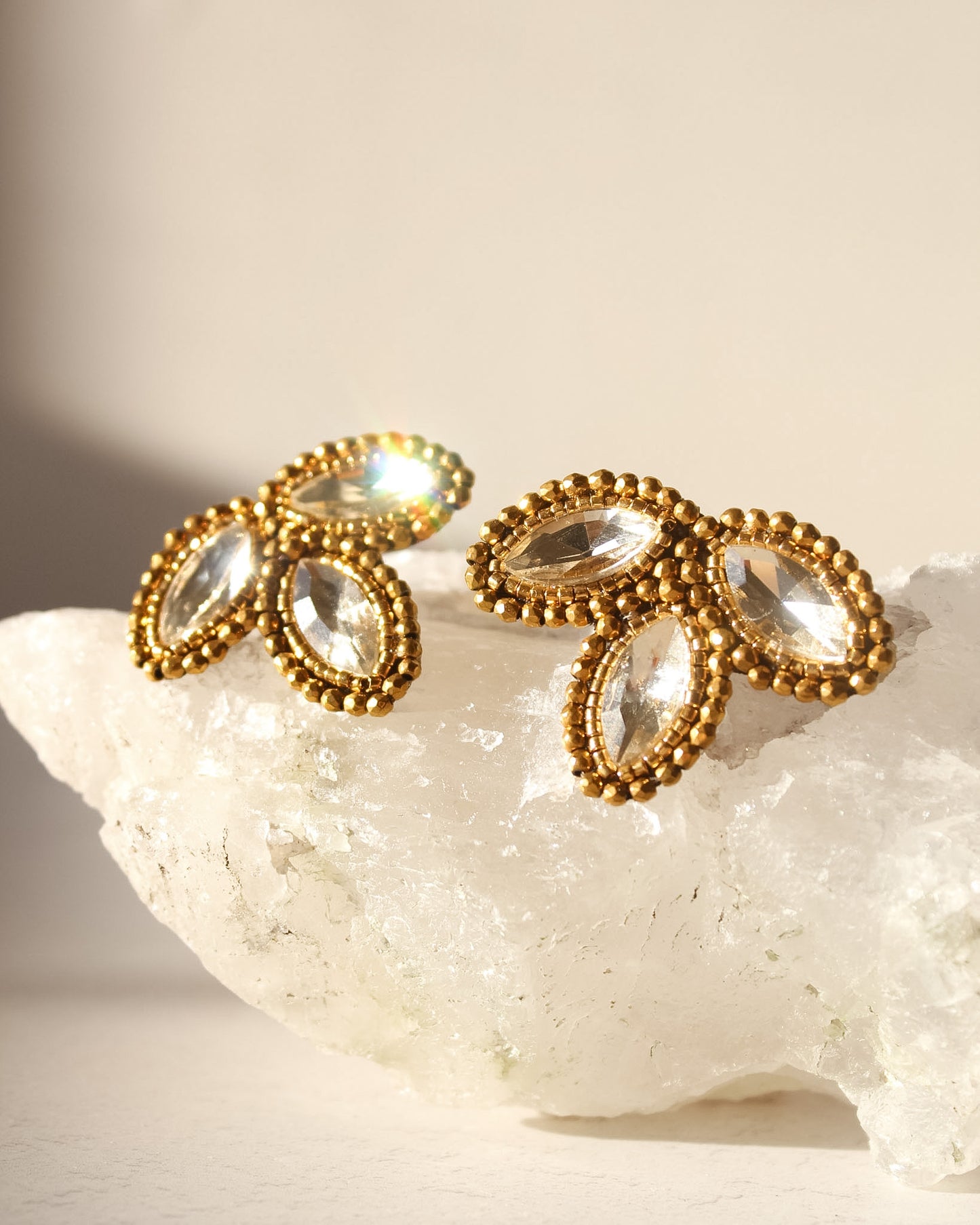 Aros Ophelia Dorado y Plateado