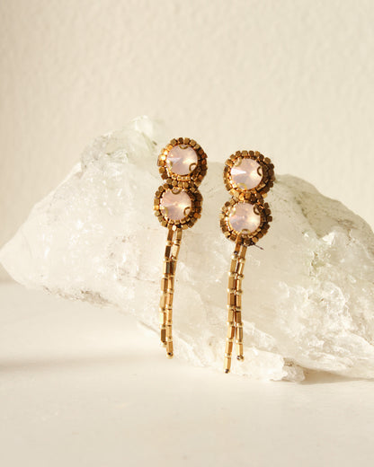 Aros colgantes Rosa