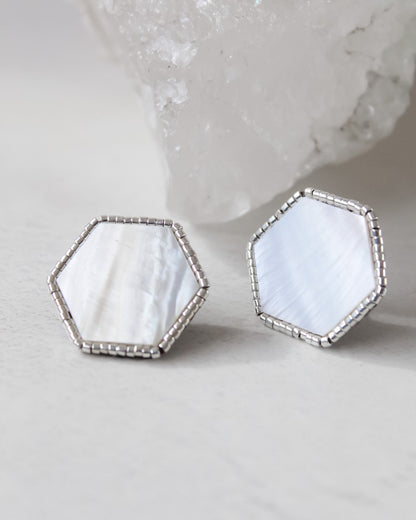 Aros Nácar Hexagonal
