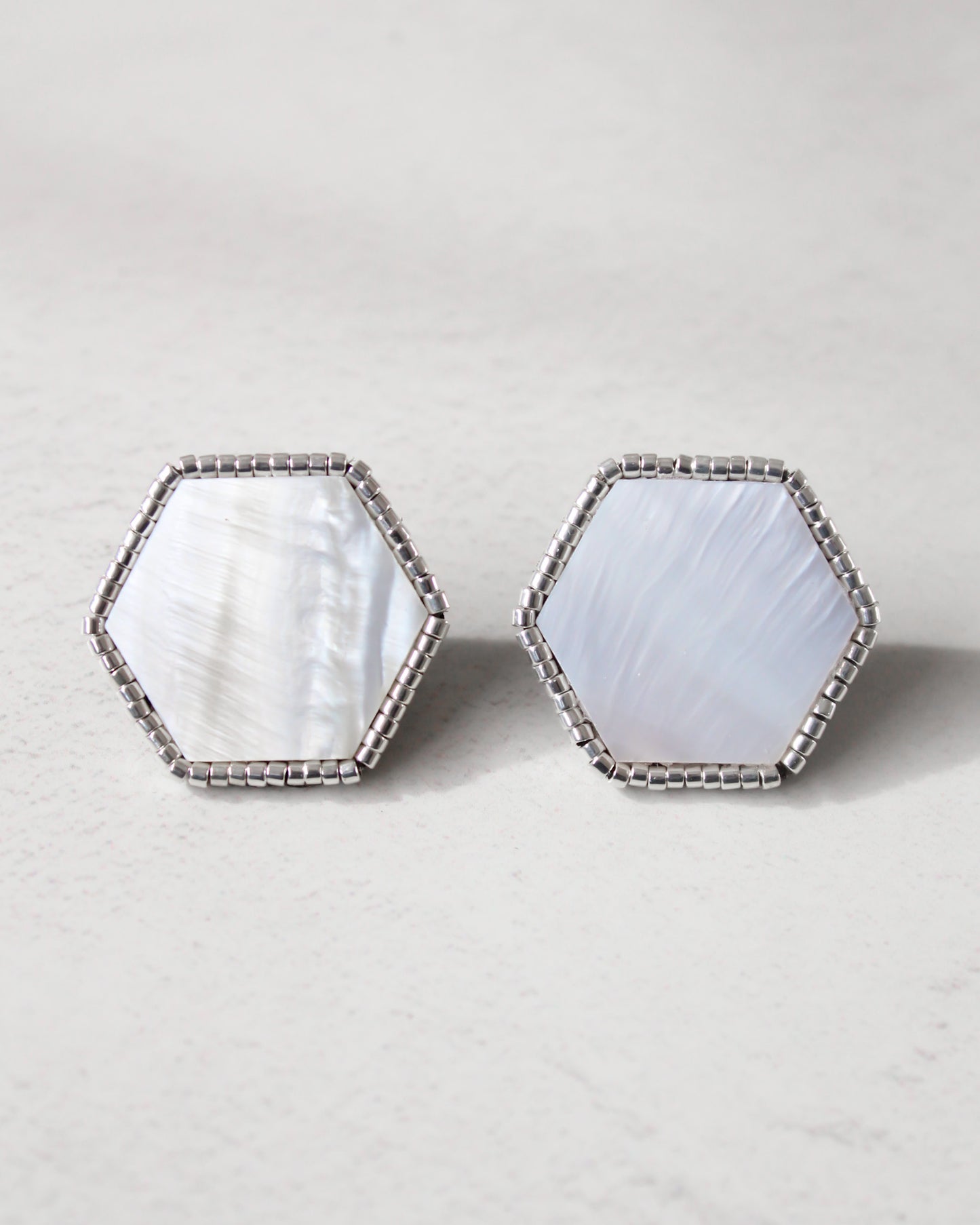 Aros Nácar Hexagonal