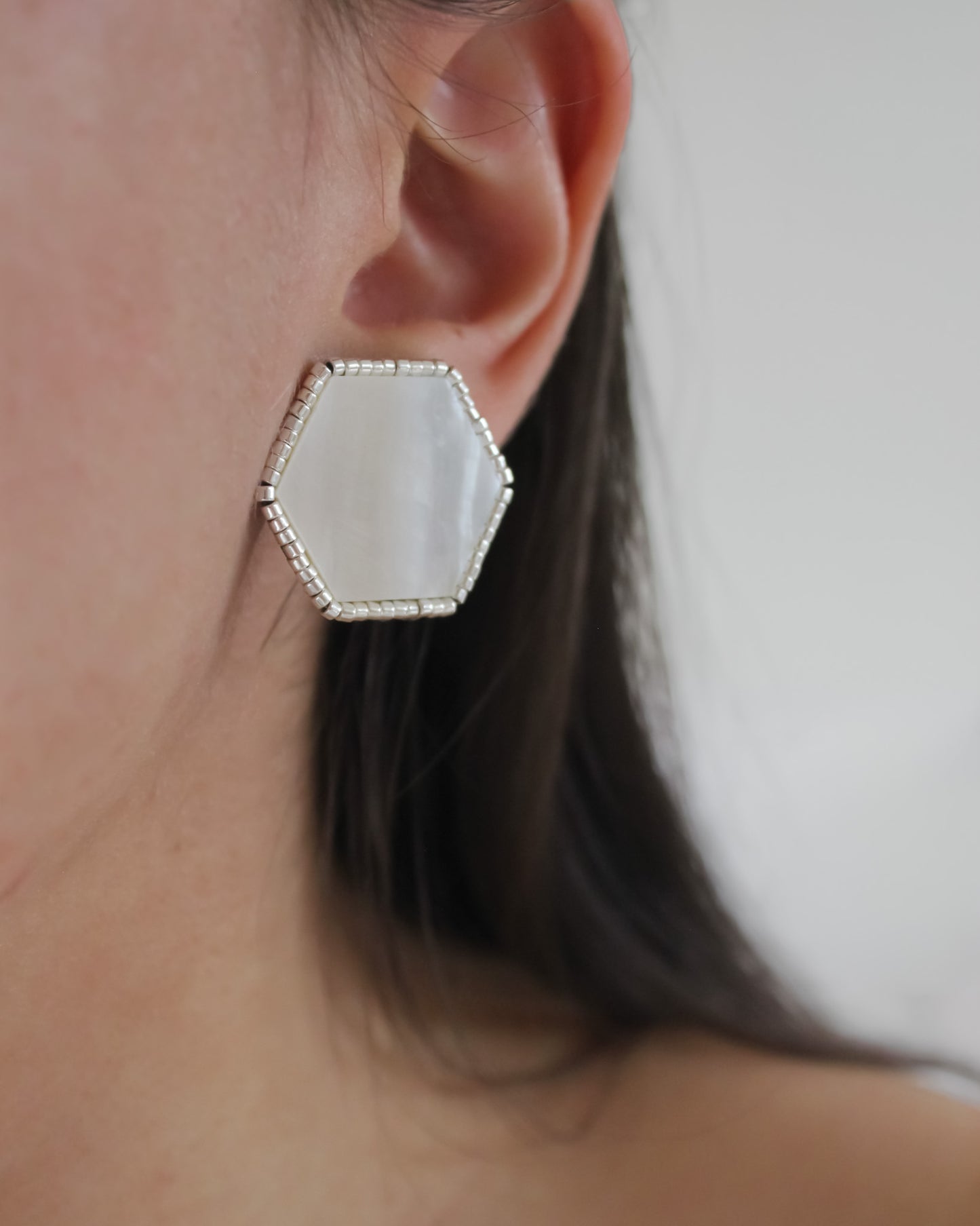 Aros Nácar Hexagonal