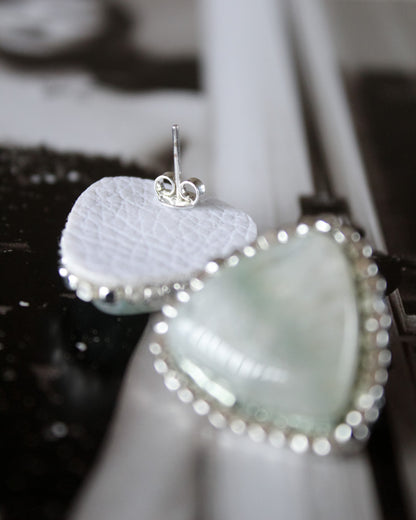 Aros Plata Piedra Aqua