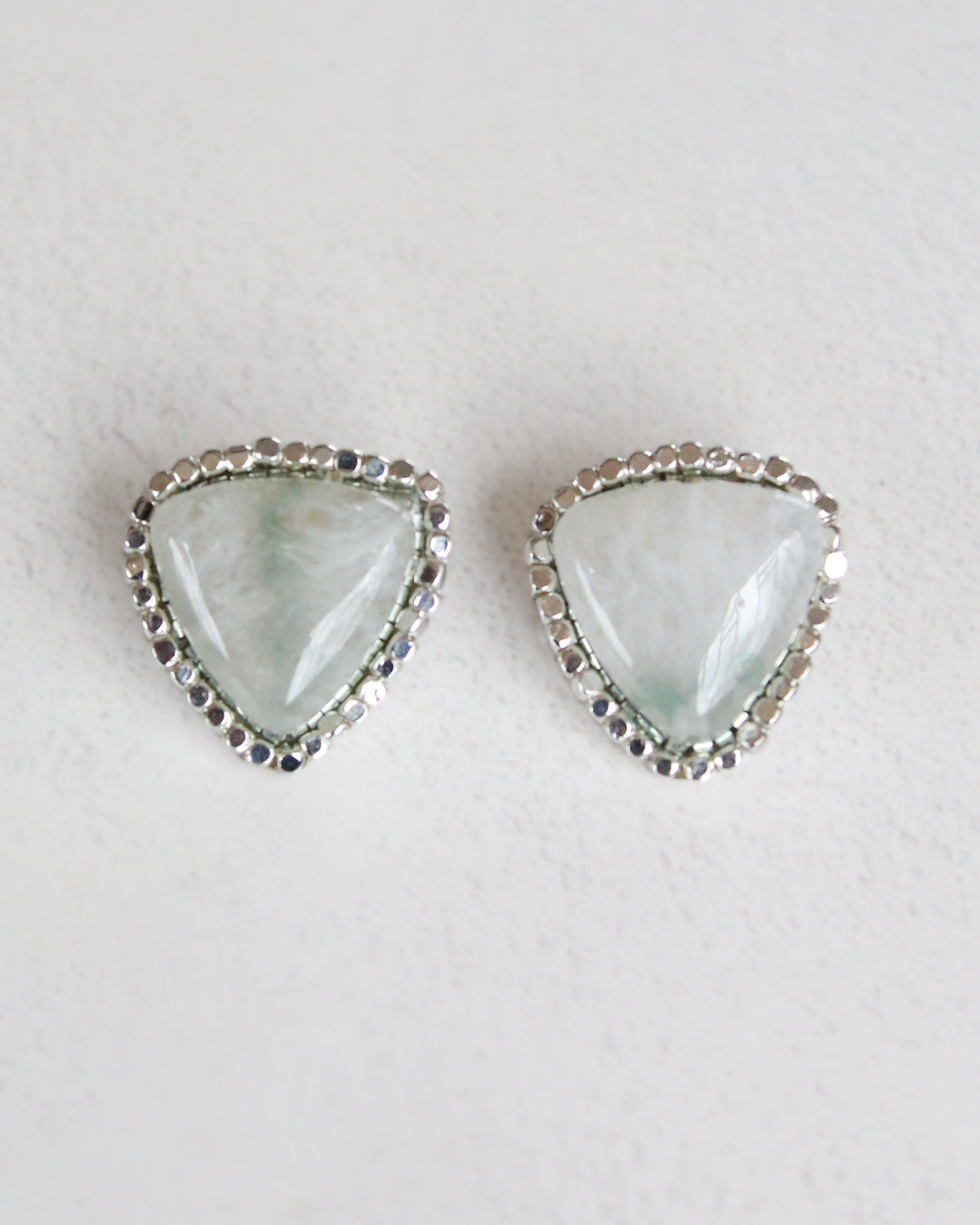 Aros Plata Piedra Aqua