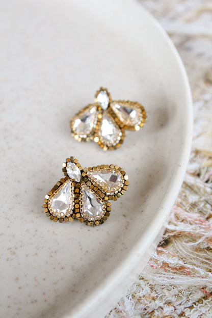 Aros Eloísa Dorado y Plateado