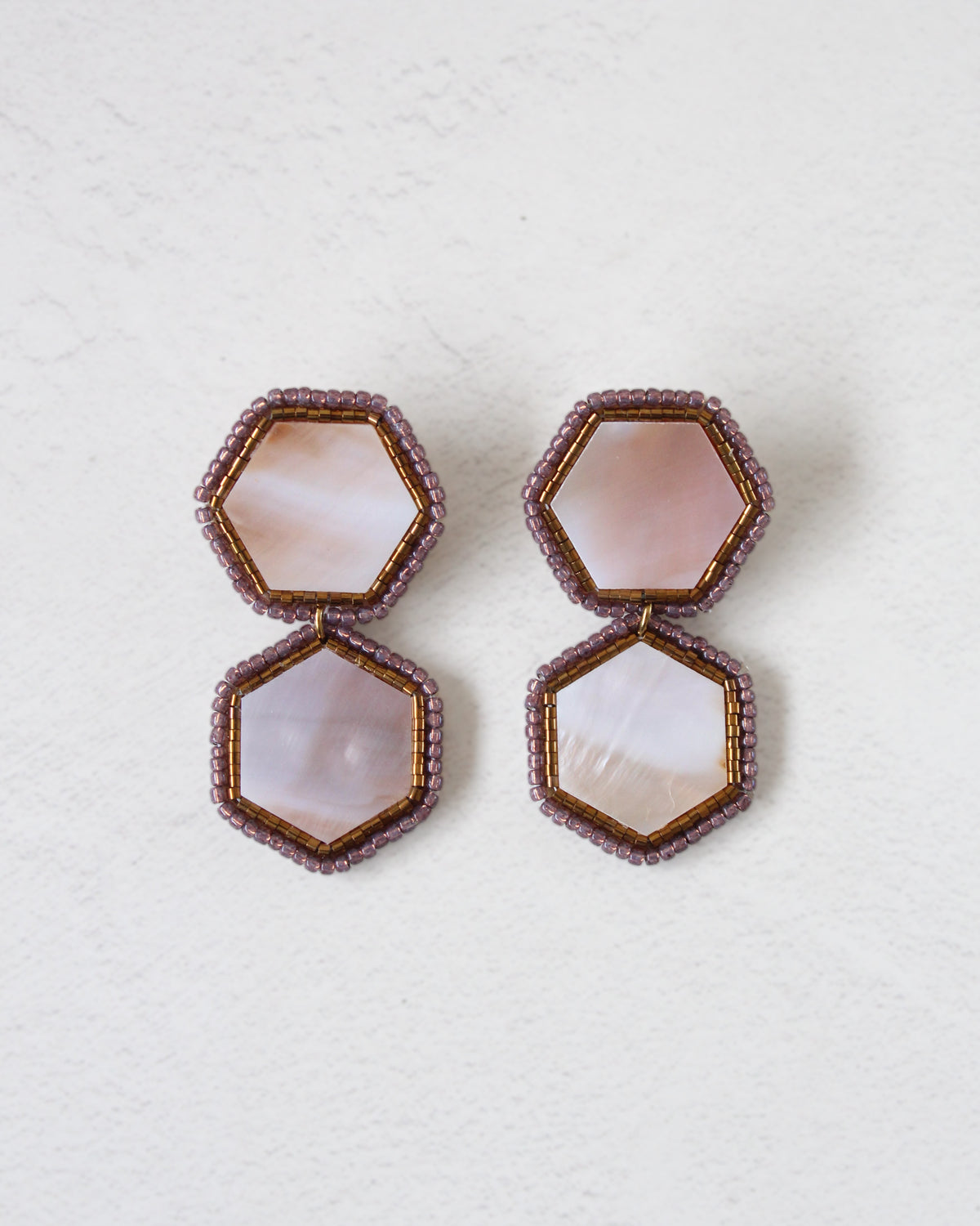 Aros Nácar Hexagonal