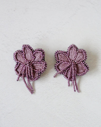 Aros Flor Flecos Monocromático