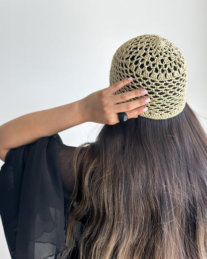 Mesh Hat Dorado Punto Cerrado