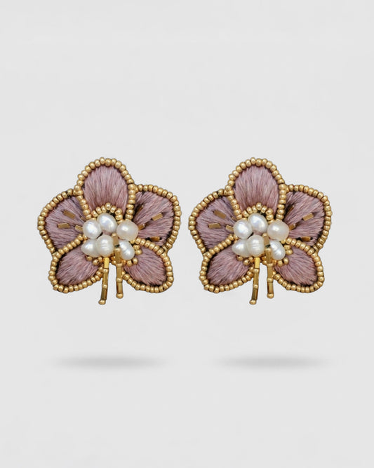 Aros Orquídea Palo Rosa