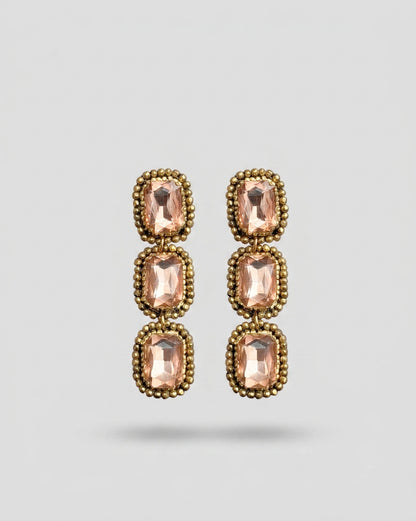 Aros Clara Colgantes Rosa