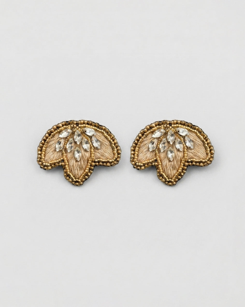Aros Flor Invertida Dorado y Plateado