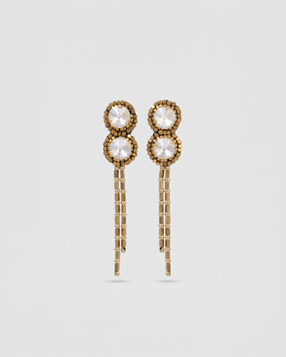 Aros colgantes Dorado y Plateado