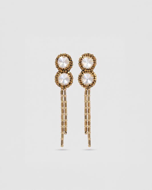 Aros colgantes Dorado y Plateado