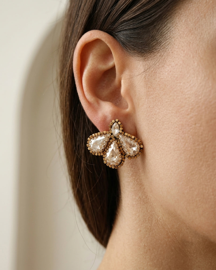 Aros Eloísa Dorado y Plateado