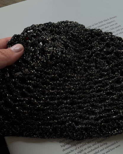 Mesh Hat Negro Brillante
